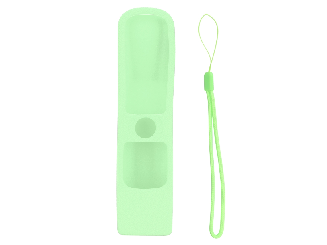 Funda de silicone para comando LG An MR21GC MR21N MR21GA, antichoque e antideslizante com cabo verde fluorescente