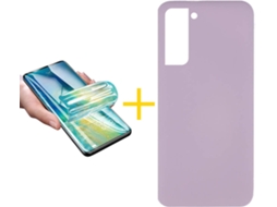 Capa + Película para Samsung Galaxy S21 Plus 5G SKYHE Roxo