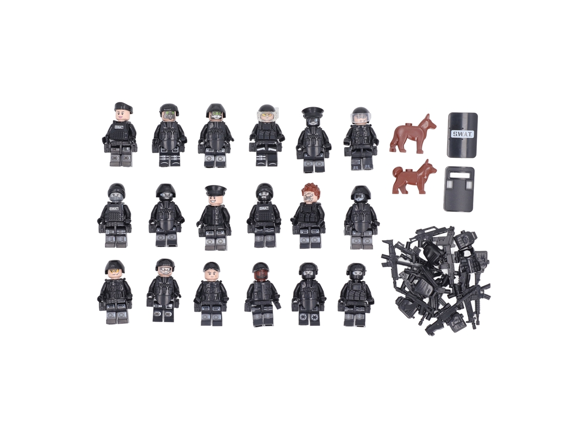 Mali 18pcs Bonecos de Ação Soldado Miniaturas Plásticas Brinquedos Educação Infantil M8075
