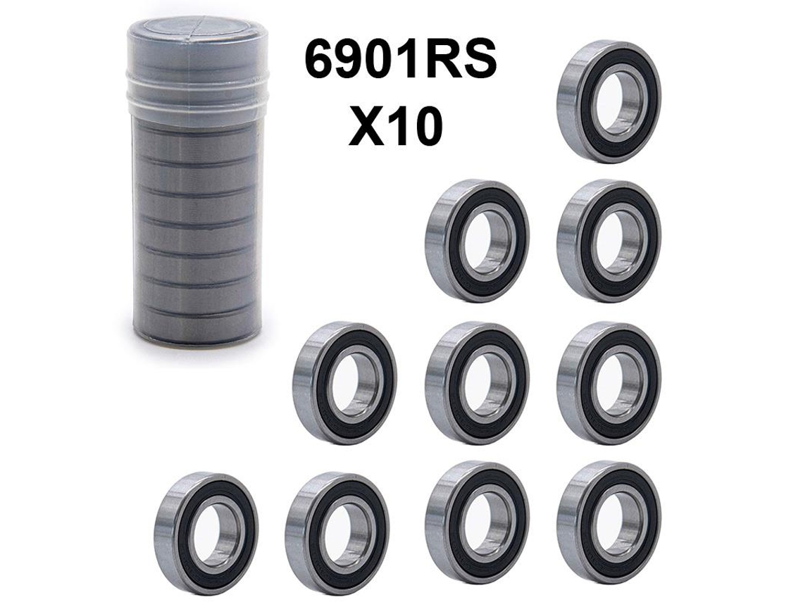 Rolamento De Esferas 6901rs - 10 Unidades