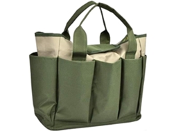 Bolsa Portátil Para Ferramentas De Jardim Com Amplo Espaço Armazenamento E Vários Bolsos, Feita De Tecido Oxford