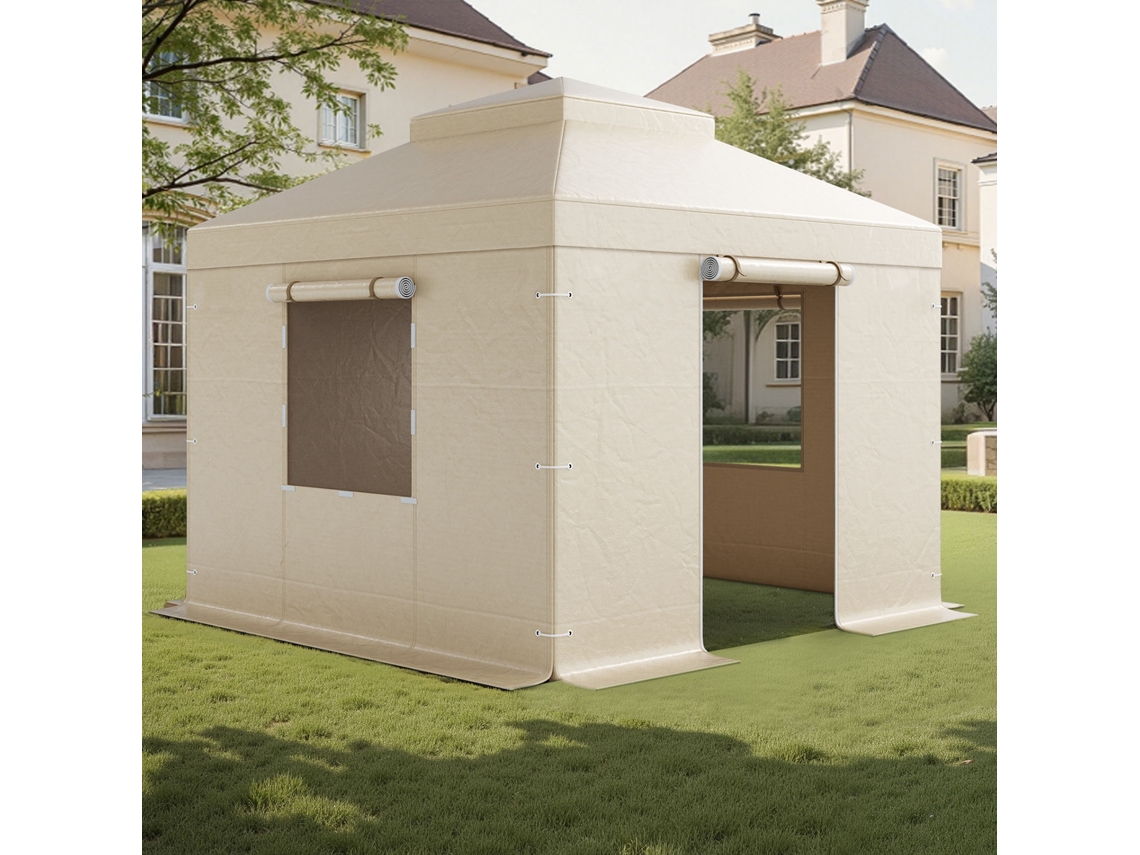 Cobertura De Inverno Compatível Com Gazebos De Dois Andares De 3,05 X 3,05 M Vevor