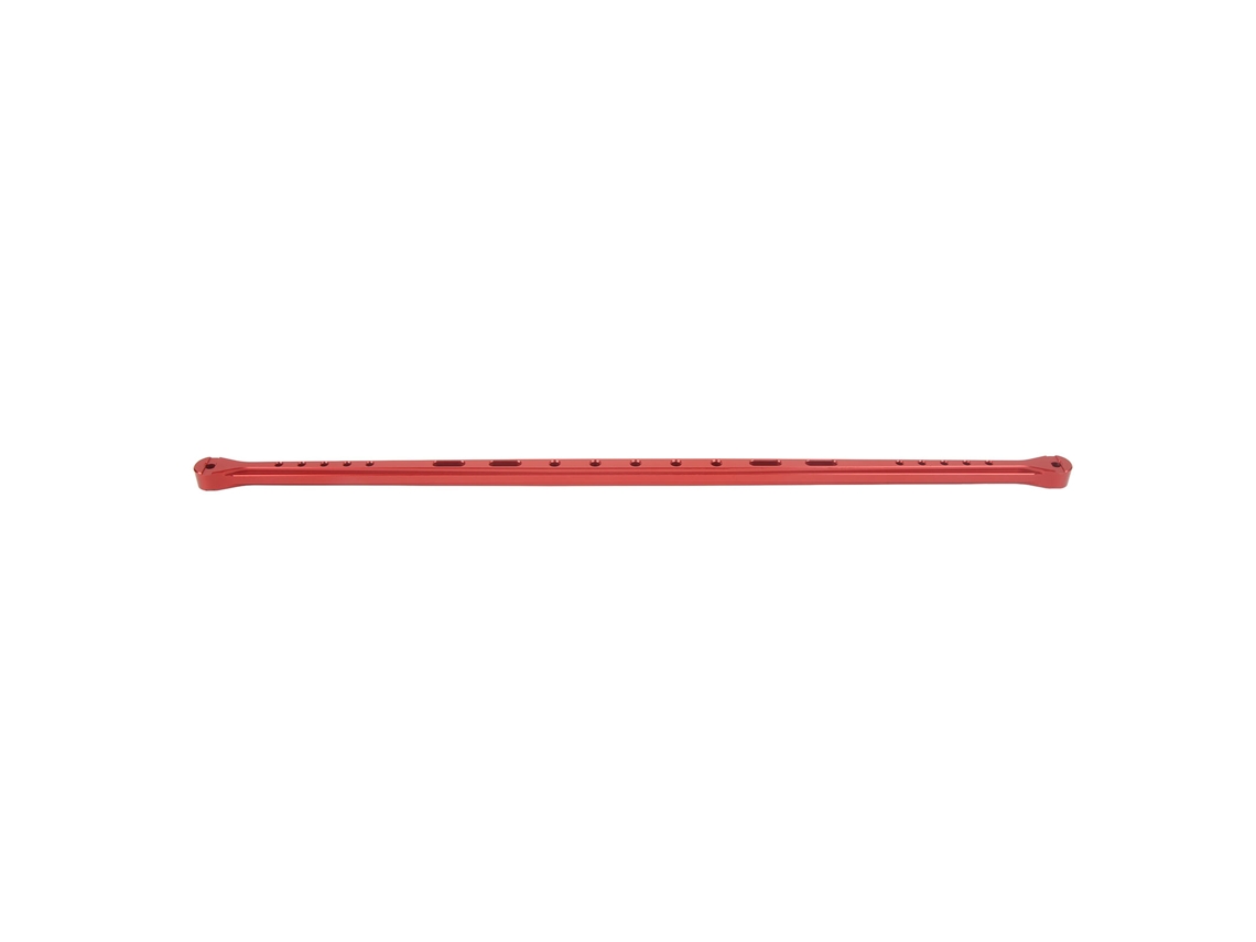 Mali barra de Suporte Central de Alumínio 390mm para Carro Rc Arrma 1/7 Mojave 6s Blx Acessórios Vermelho