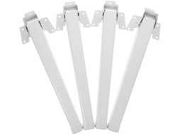 Conjunto De 4 Pés Mesa Dobráveis Metal Com Suporte Altura Para Projetos Móveis Diy, Uso Multiuso Para Cama