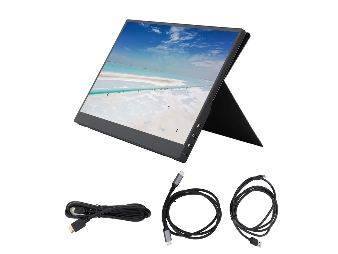 Monitor Portátil 15.6 Polegadas Extensor Tela Laptop Para Viagem E Trabalho