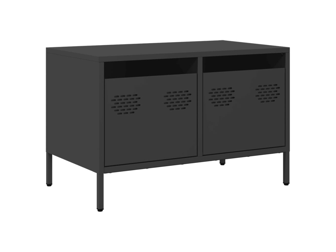 Tv Cabinet, Tv Cabinets Vidaxl Preto Aço (n/a)