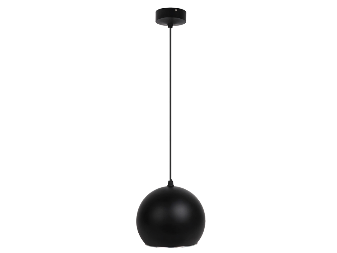 Led 20W Suspensão Esférica Preta