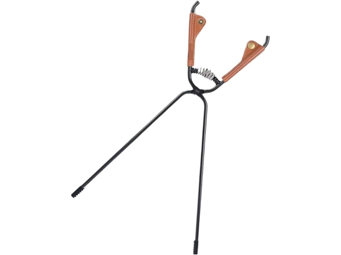 Pinça Para Lenha, Pinça Para Lenha Em Aço Carbono Espesso, Pinça Portátil Para Camping E Churrasco 44cm