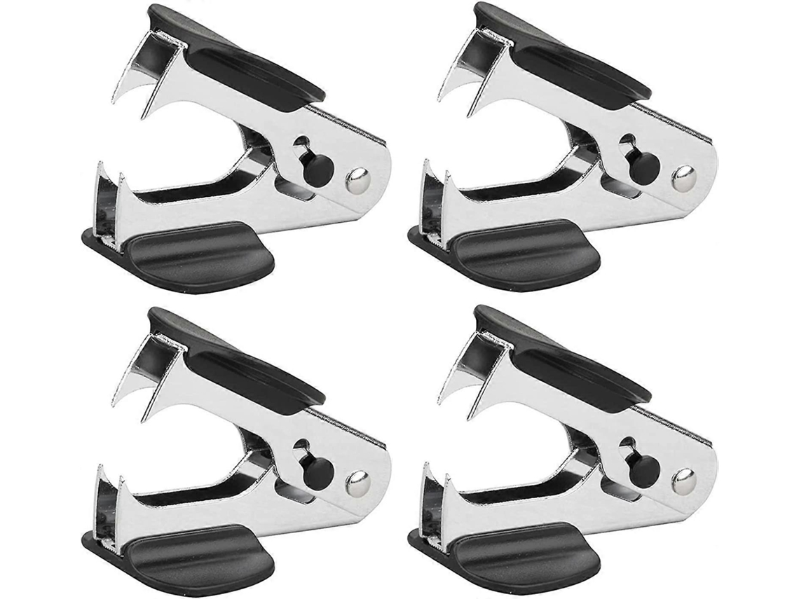 Removedor de grampos de metal Slowmoose de 4 peças - rápido e eficaz, portátil, preto