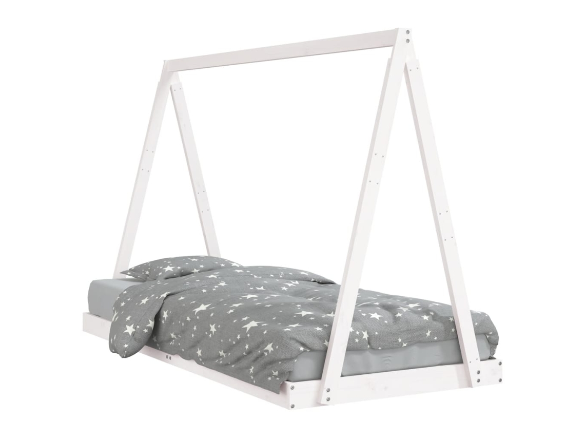 Kids Bed Frame, Kids Bed Frames Vidaxl Branco Madeira De Pinho (90 X 200 Cm)