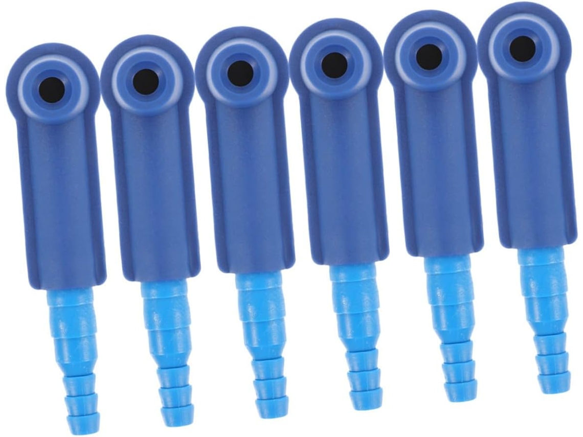 Kit De Sangria De Freio Azul Com 6 Peças E Conector Adaptável Para Drenagem De Óleo.