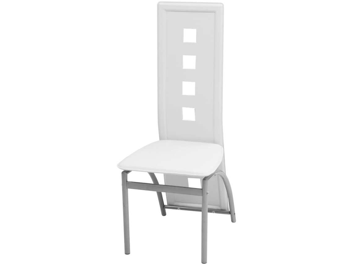 Cadeiras de Jantar 4 Pcs Couro Artificial Branco MAISON EXCLUSIVE