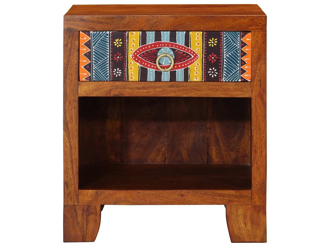 Maison Exclusive - Armário De Cabeceira 2 Pcs 40x35x45 Cm Madeira Maciça Acácia