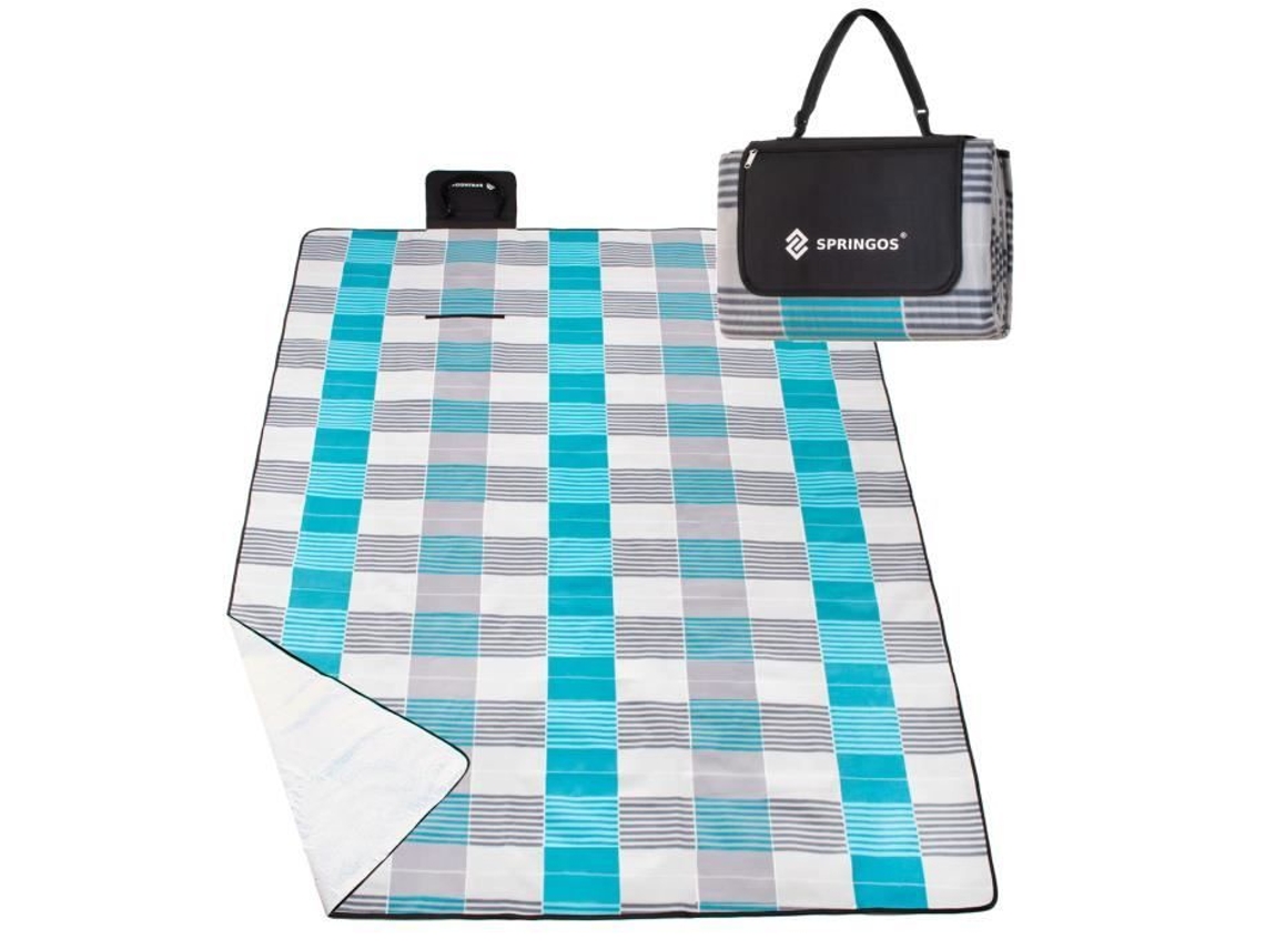 Lurelia Manta De Piquenique 200 X 240 Cm Lã Impermeável Dobrável Portátil Com Alça Isolante