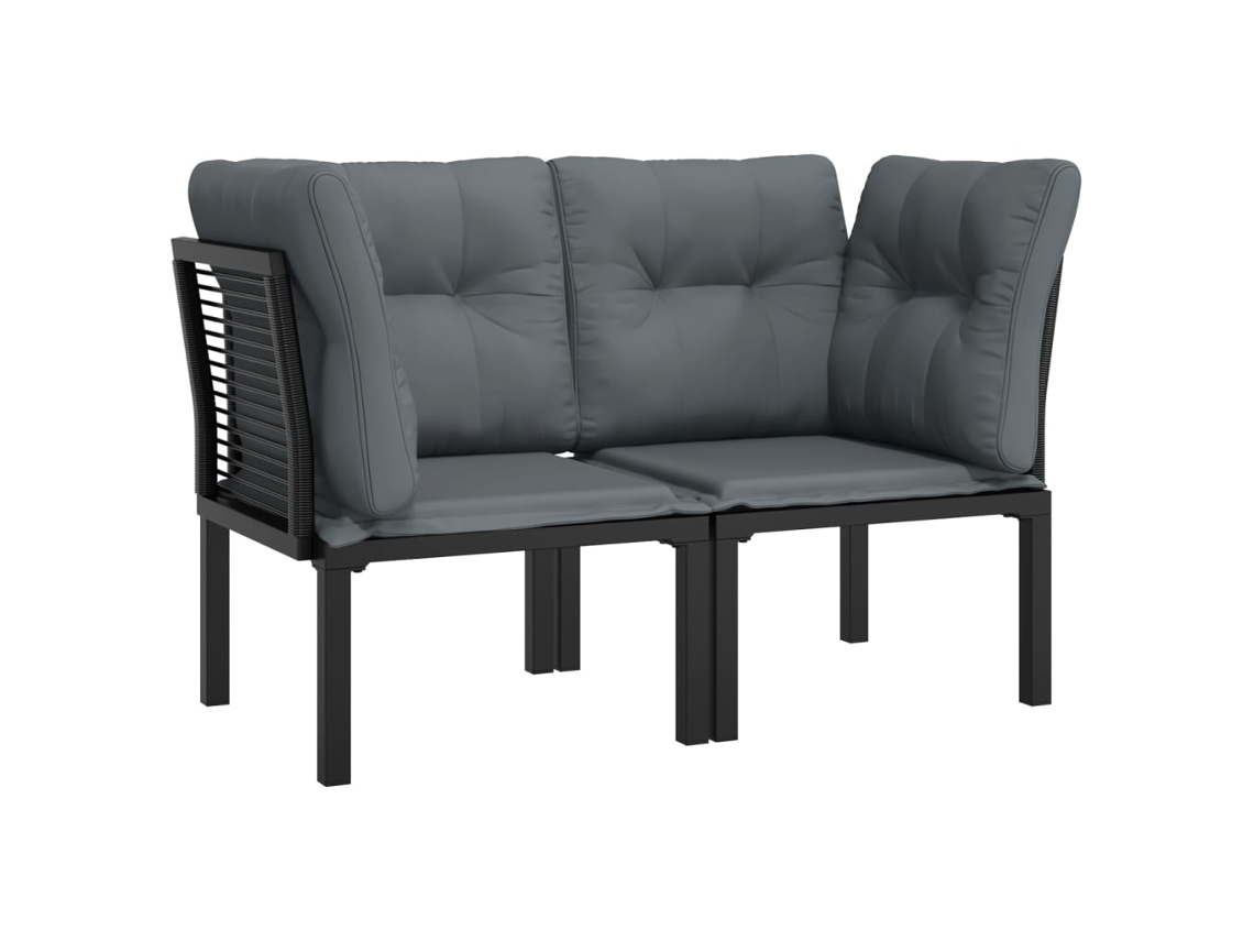 Corner Chair, Corner Chairs Vidaxl Preto Rattan / Vime (n/a)