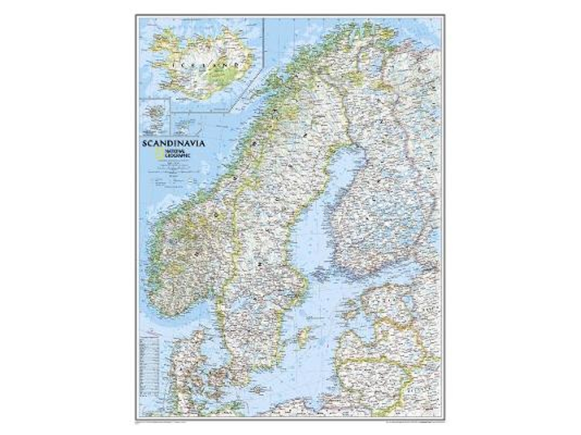 Livro Scandinavia Classic, Tubed de National Geographic Maps (Inglês)