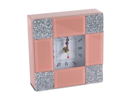 Relógio PRESUME DE CASA (15*15*4 - Cristal - Rosa)
