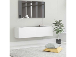 Vidaxl Móvel De Tv 120x30x30 Cm Contraplacado Branco