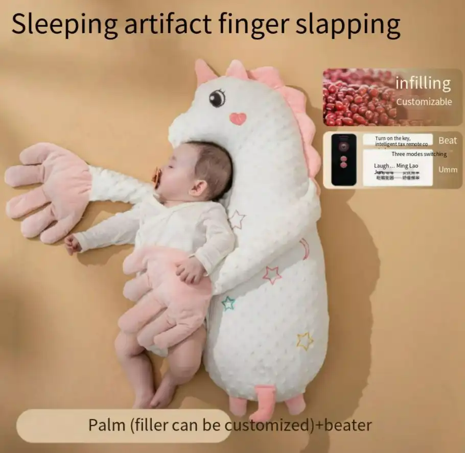 Bebê Abraça Dormir Apanhar Boneca (65*24cm Unicórnio Rosa)