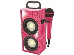 Coluna Karaoke LEXIBOOK Rosa (4 W - Bluetooth)