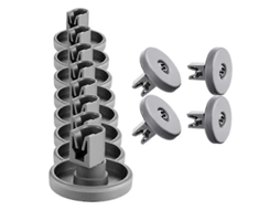 Conjunto de 8 Rodízios AQUAFORGE para Cesto Inferior, compatível com Ikea