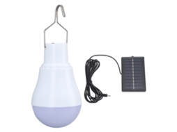 2026 bombilla Solar com Painel Led, Bateria de 500mah, Gancho, Luz Branca para Emergências, Camping e Barracas