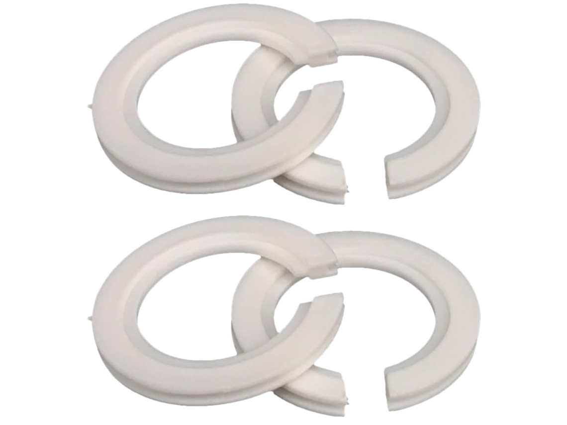 Anel Adaptador Branco Para Soquetes E27 A E14 Em Pp, Pacote Com 4 Peças.