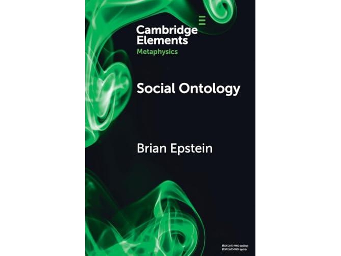Livro Social Ontology De Brian Epstein (inglês)