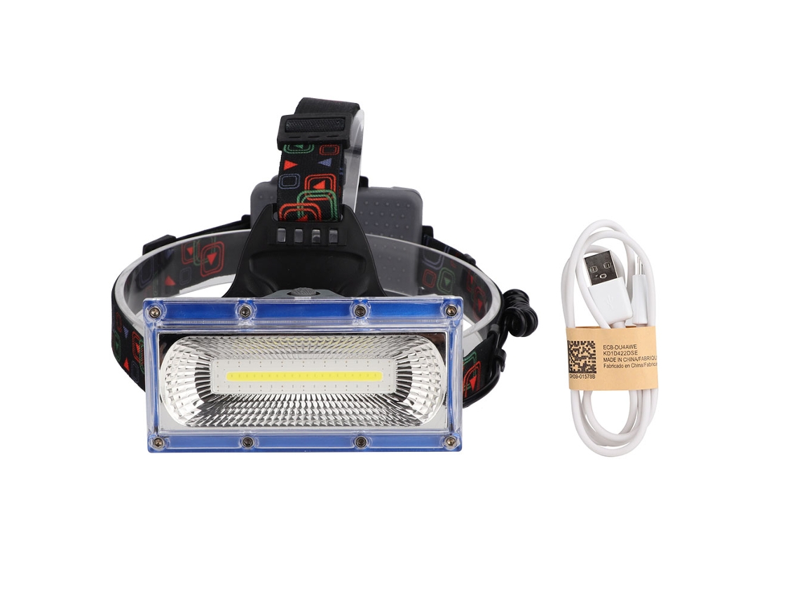 Lanterna de cabeça LED COB recarregável USB super brilhante 2026 para camping, trabalho, caminhadas e reparos automotivos W608
