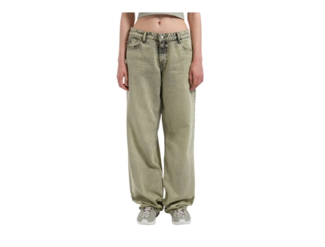 Jeans De Mulher Drdenim Gamba Larga Denim Amarelo (27)
