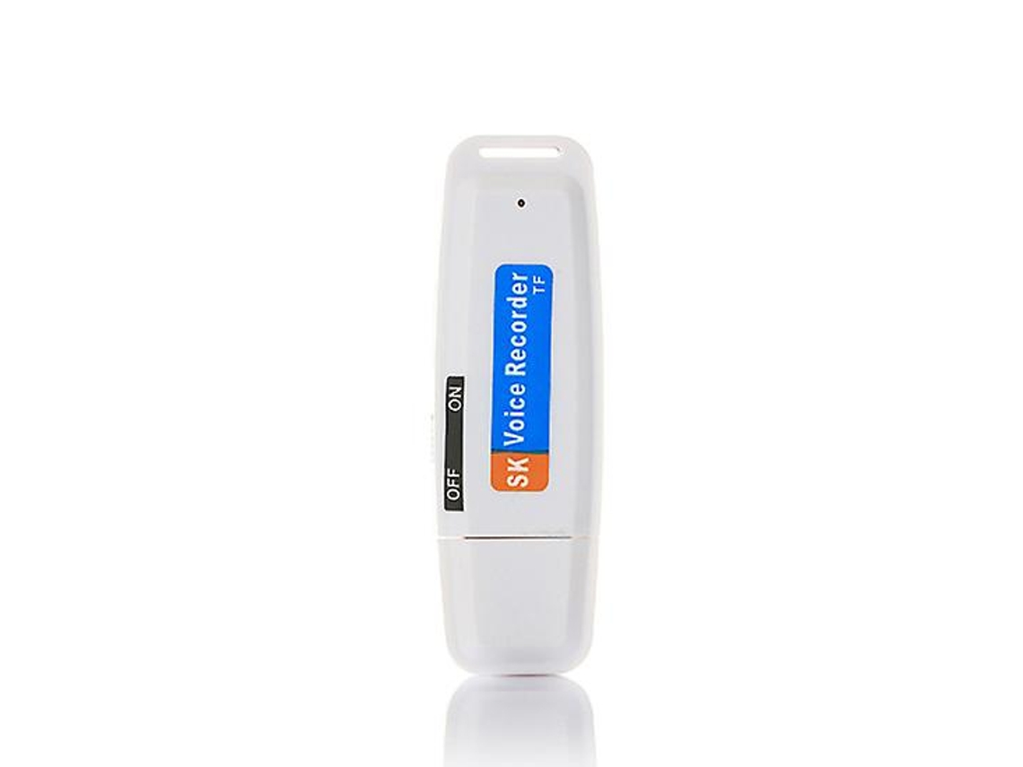 Gravador De Voz Em Disco U De Uma Tecla, Mini Gravação Portátil Usb(branco Yizhood