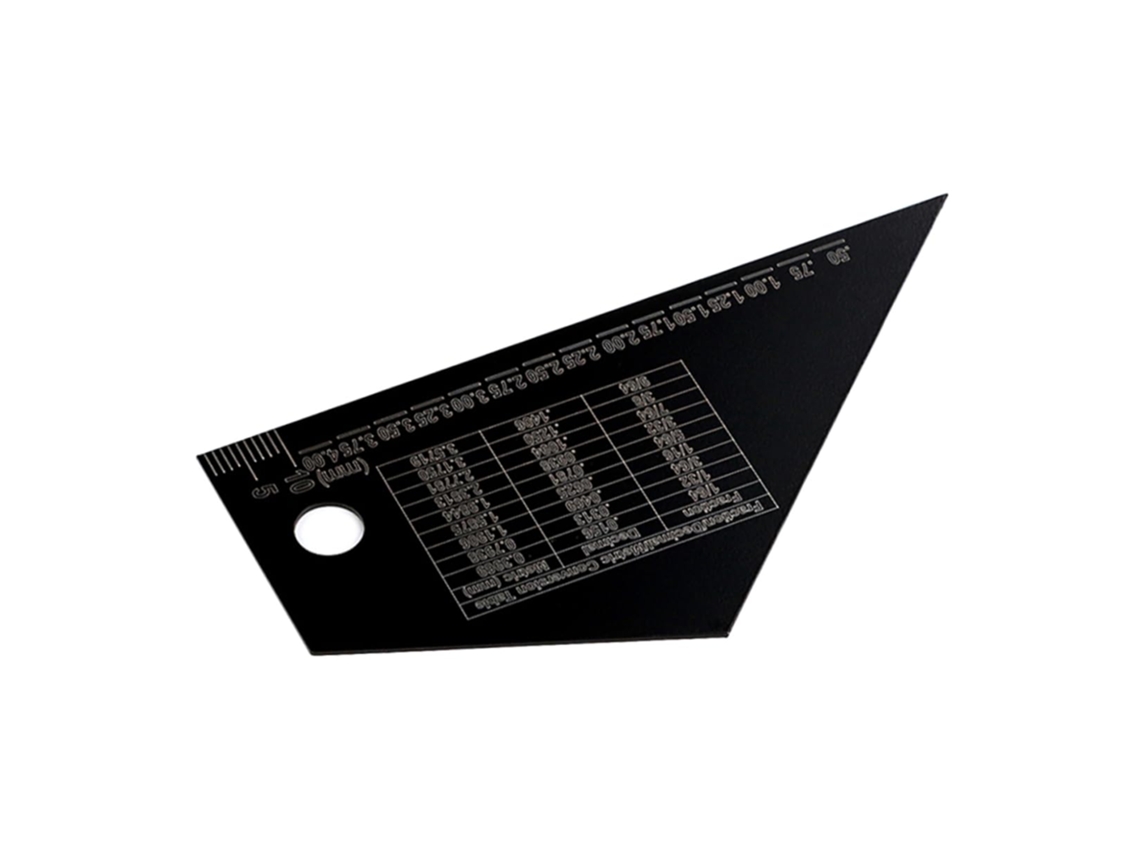 Medidor De Ação Para Guitarra Elétrica, Régua Triangular Preta, Ferramenta Precisa Para Luthier Medi Gokoco
