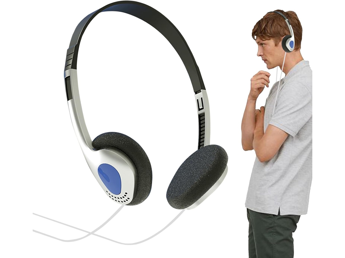 Fone De Ouvido Retrô Over Ear Vintage, Som Estéreo, Confortável