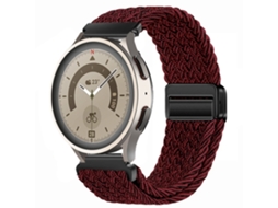 Compatível Com Huawei Gt6 Gt5 E Samsung Watch7, Pulseira De Nylon Trançado Com Fecho Magnético, Elástica E Respirável