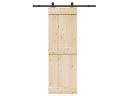 Vidaxl Kit De Ferragens Para Porta Deslizante 152,5 Cm Aço Preto