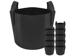 Saco De Plantio 8l 23x25cm 10 Unidades De Tela Geotextil Resistente Para Plantas