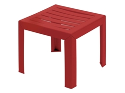Mesa De Apoio Grosfillex Miami (vermelho Plástico)