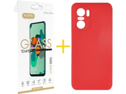 Capa + Película para Xiaomi MI 11I ACCETEL Vermelho