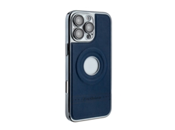 Capa Magsafe Premium Couro 15 Pro Max-Azul-ZT-3214