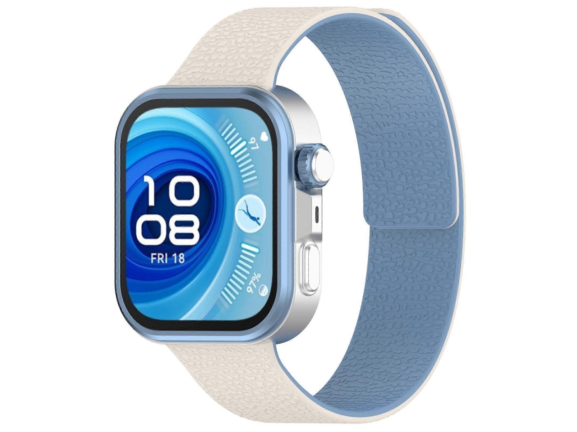 Pulseira De Silicone Magnético Macio Com Textura De Lichia Para Huawei Watch Fit4 / Fit4 Pro / Fit3