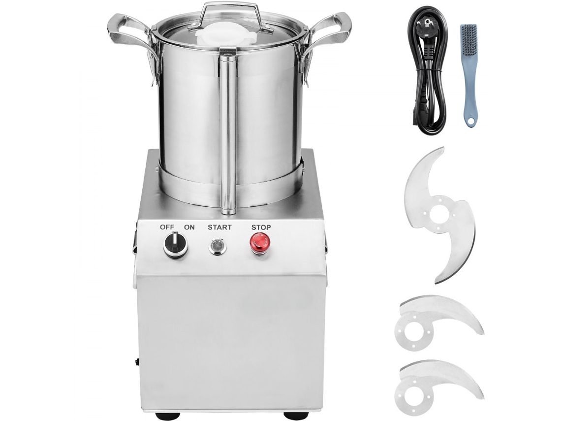 Processador De Alimentos 4l Em Inox Com Lâminas Em S E Motor 550w Tekmaquinas