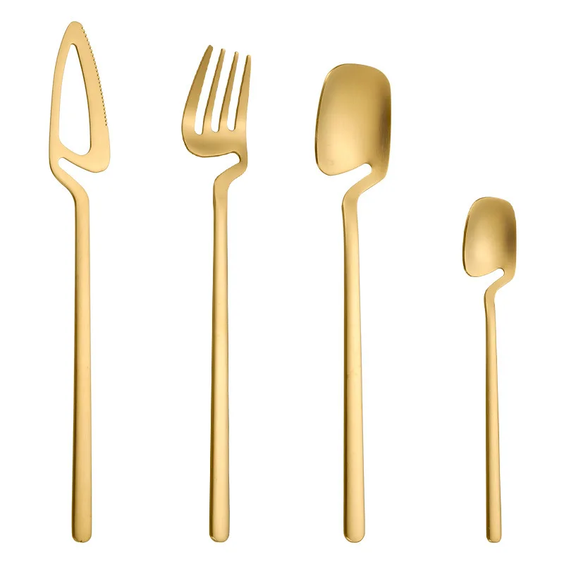 Conjunto de Jantar , Decoração para Mesa de Cozinha, Adequado para Sorvetes, Sobremesas, Sopas, Café, Etc. MDUG (dourado, 4 Peças)