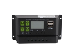 Controlador de Carga Solar PWM com Display Digital e Proteção, 10a | S/MARCA