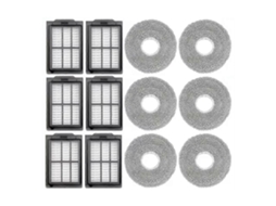 Conjunto De 12 Peças De Reposição Para Aspirador Robô 3i P10 Ultra: Filtro De Aspirador, Pano De Limpeza, Filtro Hepa E Almofadas De Limpeza.