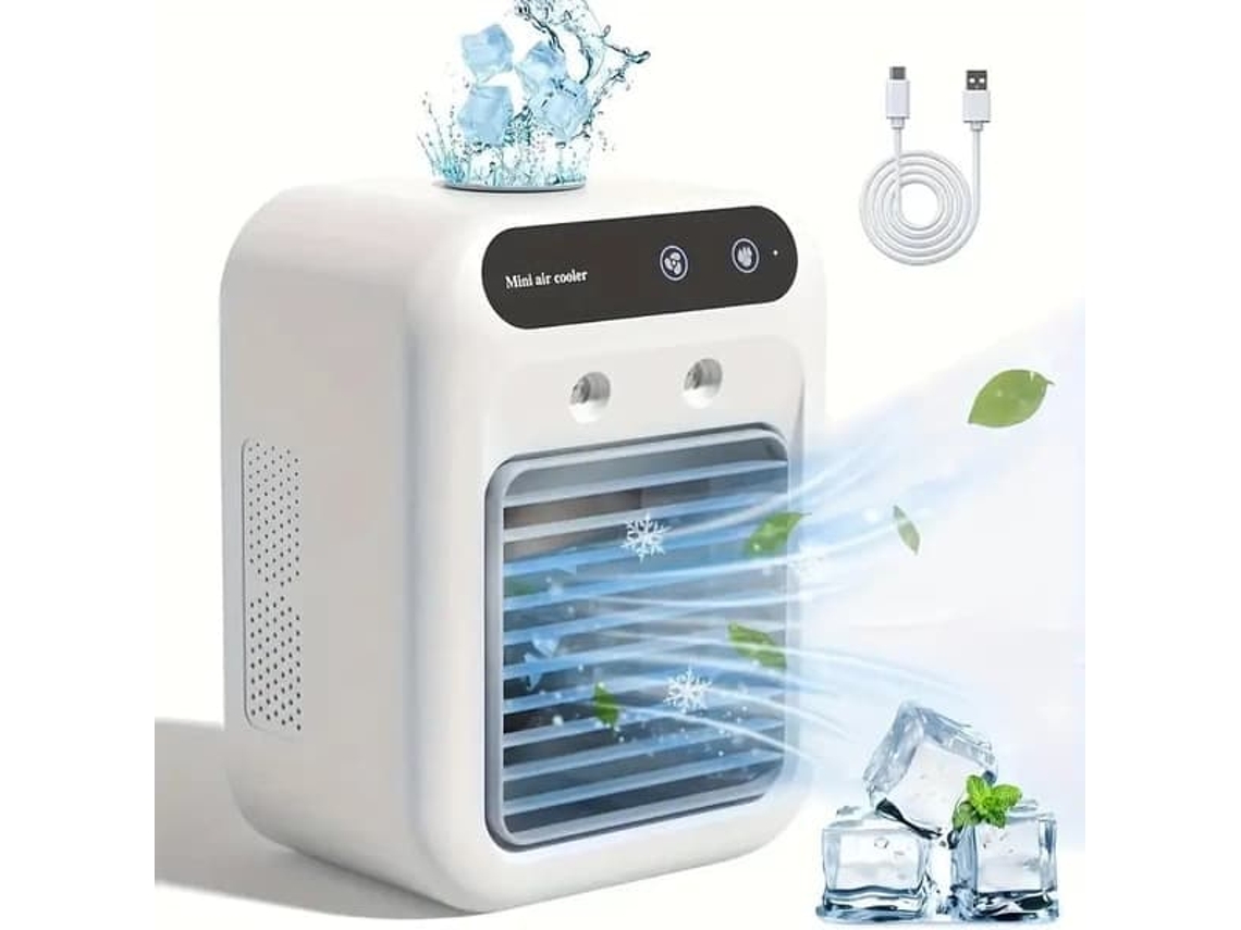 Mini climatizador evaporativo, ventilador de mesa, resfriamento portátil, casa, escritório AQUAFORGE