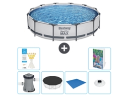 Piscina Bestway Steel Pro Max Redonda 366x76 Cm 5 peças S248 BESTWAY
