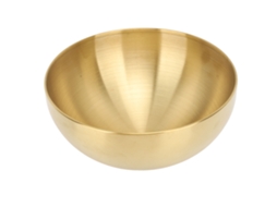 Taza De Salada De Acero Inoxidable Con Doble Pared Aislante Anti-polívo Redonda Para Hogar, Restaurante Y Camping - Oro