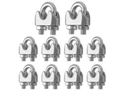 Abraçadeiras Cabo, 10 Braçadeiras De Aço Inoxidável, 4 Mm, Para Organização De Cabos