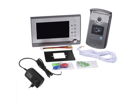 Vídeo Porteiro Com Tela Lcd Colorida 7 Polegadas, Câm. Visão Noturna, Interfone Para Casa E Vivenda, 100 240v Rnemitery