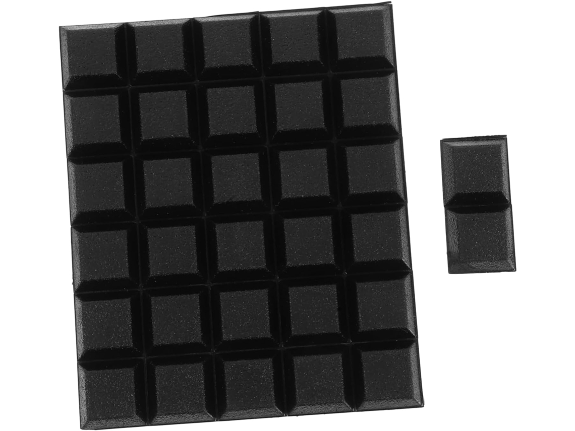 Conjunto De 32 Almofadas Borracha Trapezoidais Antiderrapantes Para Armários Vidro E Móveis Pequenos